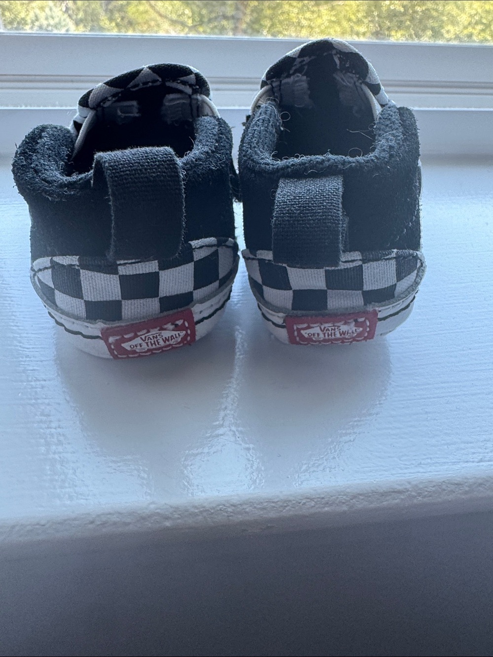 Infant Checkerboad Vans Unisex Sneaker Shows SZ 4 - Picture 3 of 6